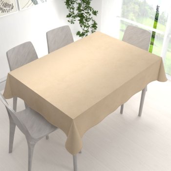 Velký sametový obdélníkový ubrus Velvet Premium SVP-045 Kávově béžový - detail 1 - Biante.cz
