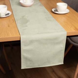 Běhoun na stůl/imitace broušené kůže Alcantara ALC-021 Krémový - Biante.cz