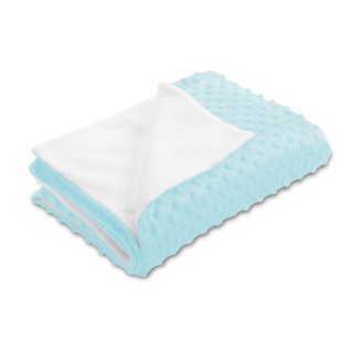 Dětská oboustranná deka Minky puntíky/Polar MKP-013 Ledová modrá - Biante.cz Dětská oboustranná deka Minky puntíky/Polar MKP-013 Ledová modrá - Biante.cz