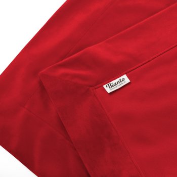 Zamatový prehoz/behúň na posteľ Velvet Prémium SVP-051 Sýto červený - detail 1 - Biante.sk Zamatový prehoz/behúň na posteľ Velvet Prémium SVP-051 Sýto červený - detail 1 - Biante.sk