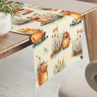 Dětský bavlněný běhoun na stůl Sandra SA-710 Kapybary na krémovém - Biante.cz Dětský bavlněný běhoun na stůl Sandra SA-710 Kapybary na krémovém - Biante.cz