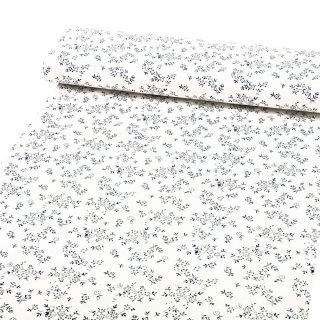 Bavlněná látka/plátno Sandra SA-679 Temně modré kvítí na bílém - šířka 140 cm - detail 1 - Biante.cz Bavlněná látka/plátno Sandra SA-679 Temně modré kvítí na bílém - šířka 140 cm - detail 1 - Biante.cz