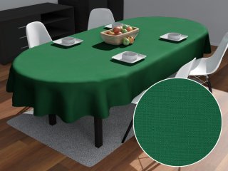 Teflonový oválný ubrus TF-064 Zelený - Biante.cz Teflonový oválný ubrus TF-064 Zelený - Biante.cz