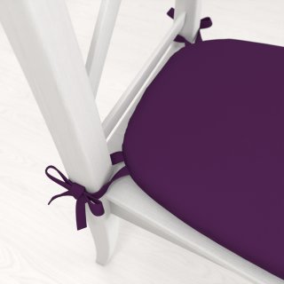 Oblý podsedák Rongo RG-064 Tmavo fialový - 39x37x3 cm - detail 1 - Biante.sk