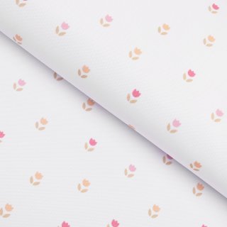 Teflonová látka na ubrusy TF-115 Barevné tulipánky na bílém - šířka 155 cm - Biante.cz Teflonová látka na ubrusy TF-115 Barevné tulipánky na bílém - šířka 155 cm - Biante.cz