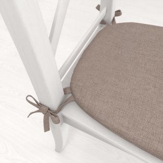 Oblý podsedák BKW-204 Šedohnědý žíhaný - 39x37x3 cm - detail 1 - Biante.cz