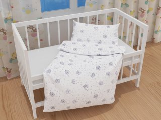 Dětské bavlněné povlečení do postýlky Sandra SA-189 Odkvetlé pampelišky - detail 1 - Biante.cz