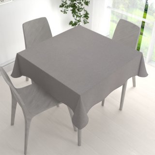 Velký dekorační čtvercový ubrus BKR-503 Šedý režný - detail 1 - Biante.cz
