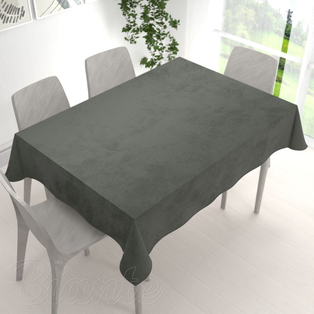 Sametový obdélníkový ubrus Velvet Premium SVP-021 Tmavě šedozelený - detail 1 - Biante.cz