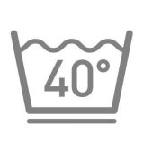Pranie na max. 40 °C, mierne odstreďovanie