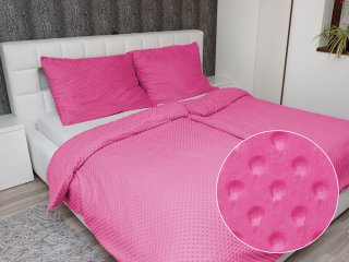 Hrejivé posteľné obliečky Minky 3D bodky MKP-020 Ružovo fialové - Biante.sk Hrejivé posteľné obliečky Minky 3D bodky MKP-020 Ružovo fialové - Biante.sk