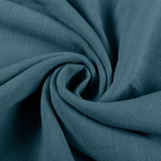 Ľanová látka LEN-024 Petrolejovo modrá - metráž šírka 140 cm - Biante.sk