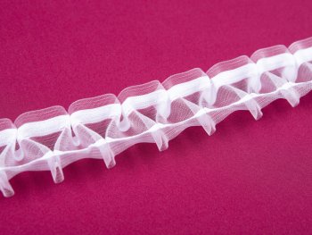 Řasící stuha RS-001 cik-cak - výška 5 cm - řasení 1:2