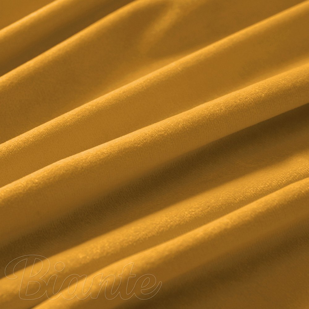 Sametová látka Velvet Premium SVP-037 Zlatavě oranžová - šířka 280 cm - detail 4 - Biante.cz