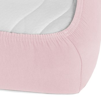 Jersey napínacie prestieradlo JR-032 Púdrovo ružová - detail 1 - Biante.sk