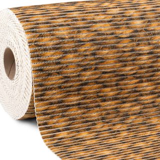 Kúpeľňová penová rohož / predložka PRO-093 Oranžovo-čierny pletený vzor - metráž šírka 65 cm - Biante.sk Kúpeľňová penová rohož / predložka PRO-093 Oranžovo-čierny pletený vzor - metráž šírka 65 cm - Biante.sk