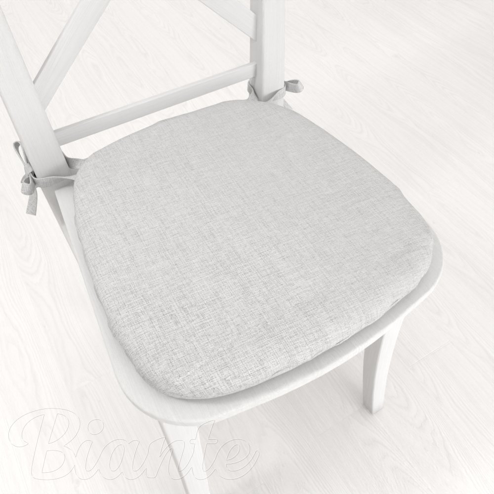 Oblý podsedák BKW-251 Světle šedý žíhaný - 39x37x3 cm - Biante.cz