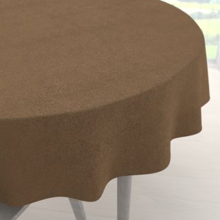Kulatý ubrus/imitace broušené kůže Alcantara ALC-015 Světle hnědý - Biante.cz Kulatý ubrus/imitace broušené kůže Alcantara ALC-015 Světle hnědý - Biante.cz
