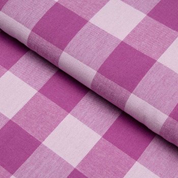 Bavlnená látka Olivia OL-021 Fialová kocka veľká - šírka 150 cm - Biante.sk