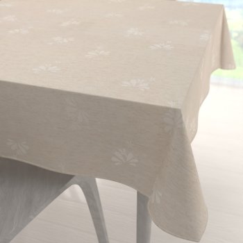 Teflonový čtvercový ubrus TF-076 Květinový ornament na režném - Biante.cz Teflonový čtvercový ubrus TF-076 Květinový ornament na režném - Biante.cz