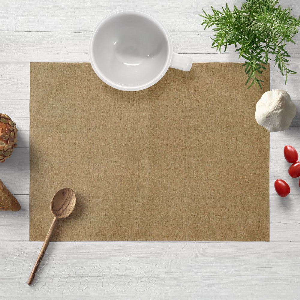 Dekoračné prestieranie na stôl PML-121 Zlatohnedá režná - Biante.sk