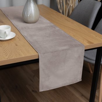 Sametový běhoun na stůl Velvet Premium SVP-015 Latte - Biante.cz