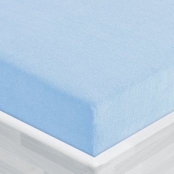 Froté napínací prostěradlo FR-014 Nebesky modré - Biante.cz Froté napínací prostěradlo FR-014 Nebesky modré - Biante.cz