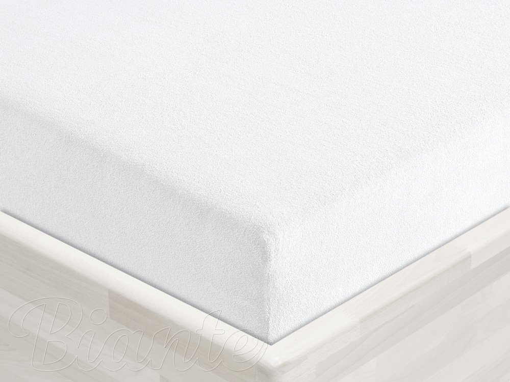 Dětské froté napínací prostěradlo do postýlky FR-031 Bílé - detail 1 - Biante.cz Dětské froté napínací prostěradlo do postýlky FR-031 Bílé - detail 1 - Biante.cz