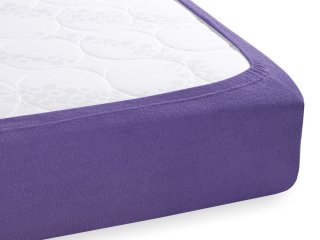 Froté napínacie prestieradlo na extra vysoký matrac FR-013 Fialové - detail 1 - Biante.sk Froté napínacie prestieradlo na extra vysoký matrac FR-013 Fialové - detail 1 - Biante.sk