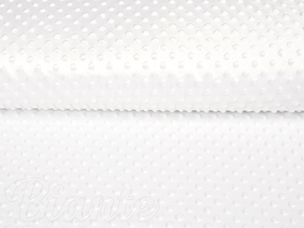 Dětská látka Minky 3D puntíky MKP-016 Krémově bílá - šířka 150 cm - detail 4 - Biante.cz Dětská látka Minky 3D puntíky MKP-016 Krémově bílá - šířka 150 cm - detail 4 - Biante.cz