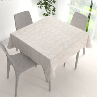 Teflonový čtvercový ubrus TF-130 Akátové listy na režném - detail 1 - Biante.cz Teflonový čtvercový ubrus TF-130 Akátové listy na režném - detail 1 - Biante.cz