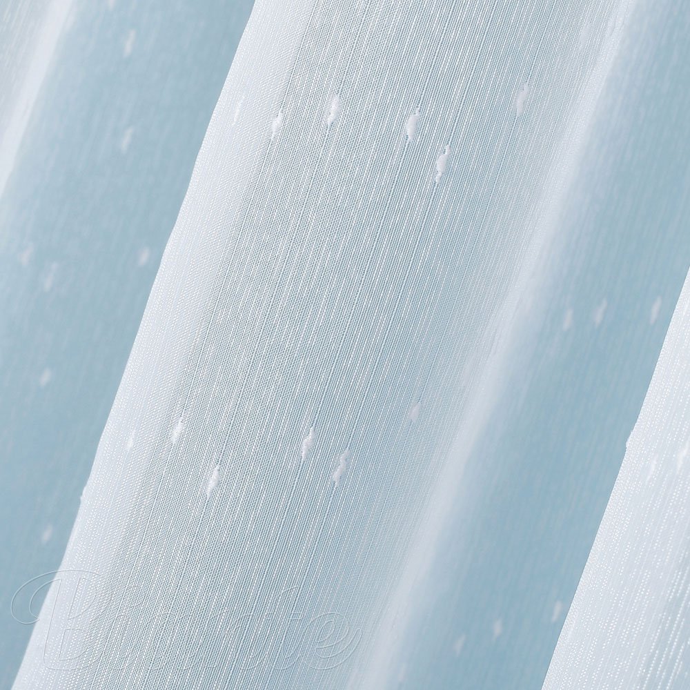 Voál bílý s olůvkem vzor Prší - ZAC-014 výška 250 cm - detail 4 - Biante.cz
