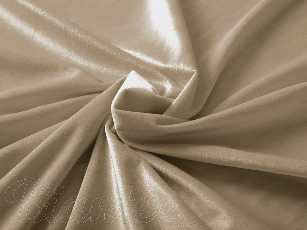 Sametová látka Velvet Premium SVP-026 Kávově béžová - šířka 145 cm - detail 1 - Biante.cz Sametová látka Velvet Premium SVP-026 Kávově béžová - šířka 145 cm - detail 1 - Biante.cz