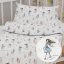 Dětské bavlněné povlečení do postýlky Sandra SA-261 Krasobruslařky na krémovém - Biante.cz