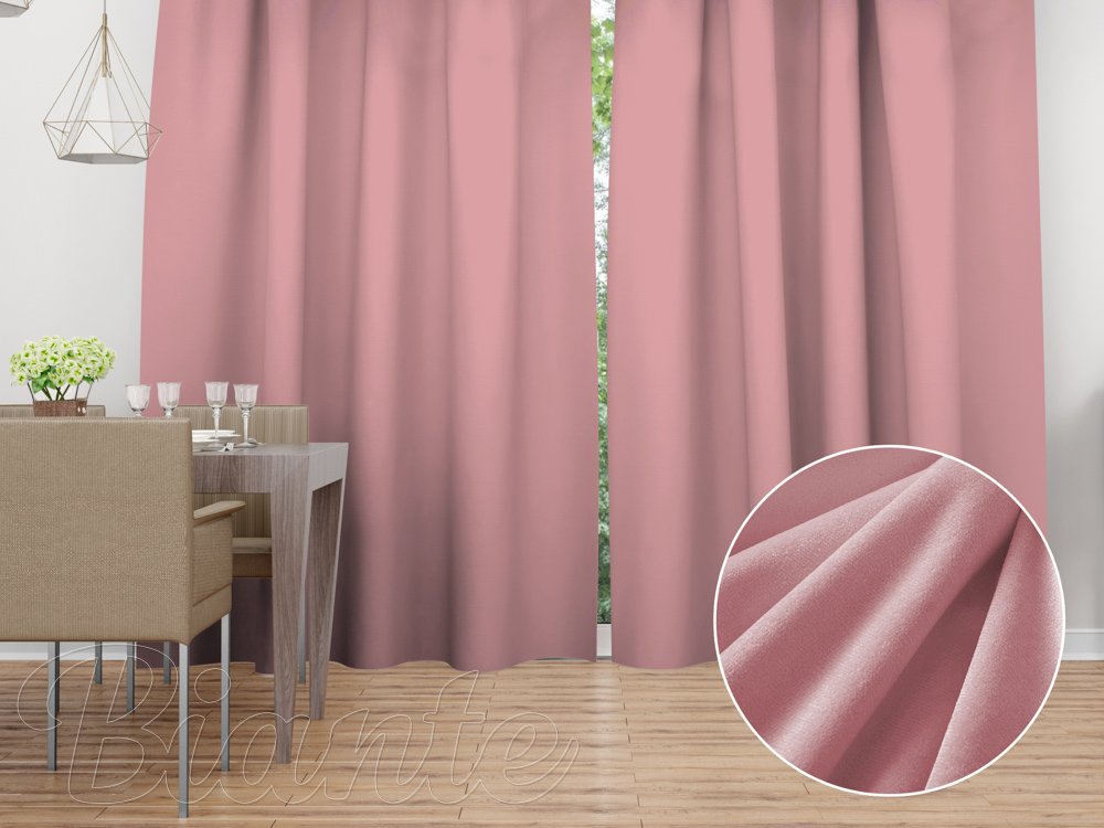 Sametový závěs na míru Velvet Premium SVP-033 Starorůžový - Biante.cz Sametový závěs na míru Velvet Premium SVP-033 Starorůžový - Biante.cz