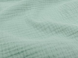 Mušelín dvojitá gázovina MSN-020 Pastelovo šalviová - metráž šírka 140 cm - detail 1 - Biante.sk Mušelín dvojitá gázovina MSN-020 Pastelovo šalviová - metráž šírka 140 cm - detail 1 - Biante.sk