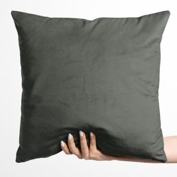 Zamatová obliečka na vankúš Velvet Prémium SVP-021 Tmavo sivozelená - Biante.sk Zamatová obliečka na vankúš Velvet Prémium SVP-021 Tmavo sivozelená - Biante.sk