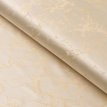 Dekorační látka Parma PM-115 Zlatý mramor na béžovém - šířka 150 cm - detail 3 - Biante.cz