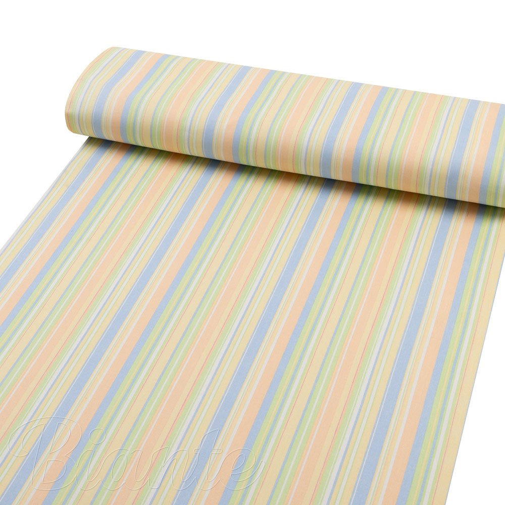 Bavlněná látka/plátno Sandra SA-734 Pastelově barevné proužky - šířka 160 cm - detail 1 - Biante.cz