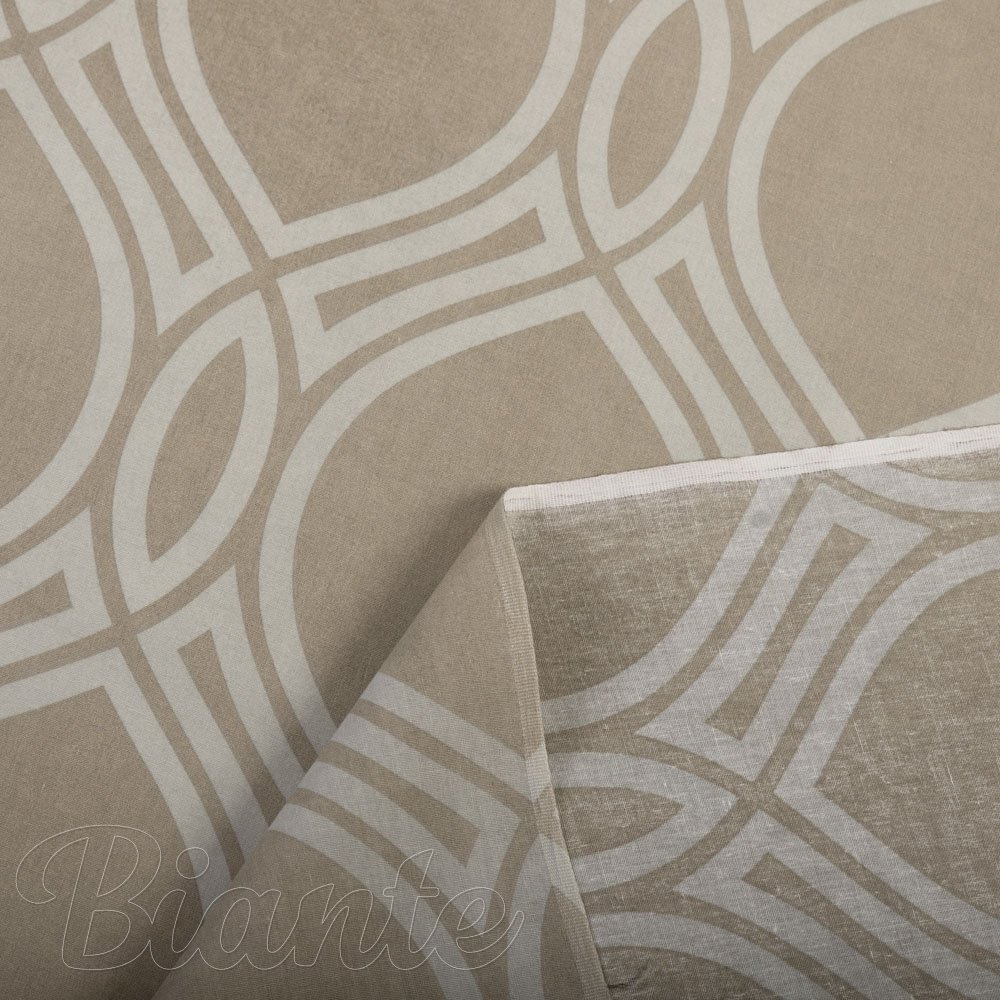 Bavlněná látka/plátno Sandra SA-665 Hnědo-šedý retro vzor - šířka 160 cm - detail 4 - Biante.cz
