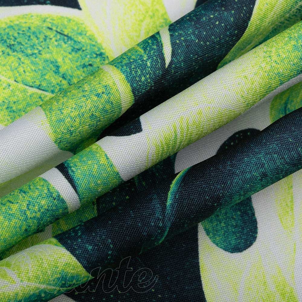 Dekorační látka Rongo RGP-505 Velké zelené listy - šířka 155 cm - detail 2 - Biante.cz