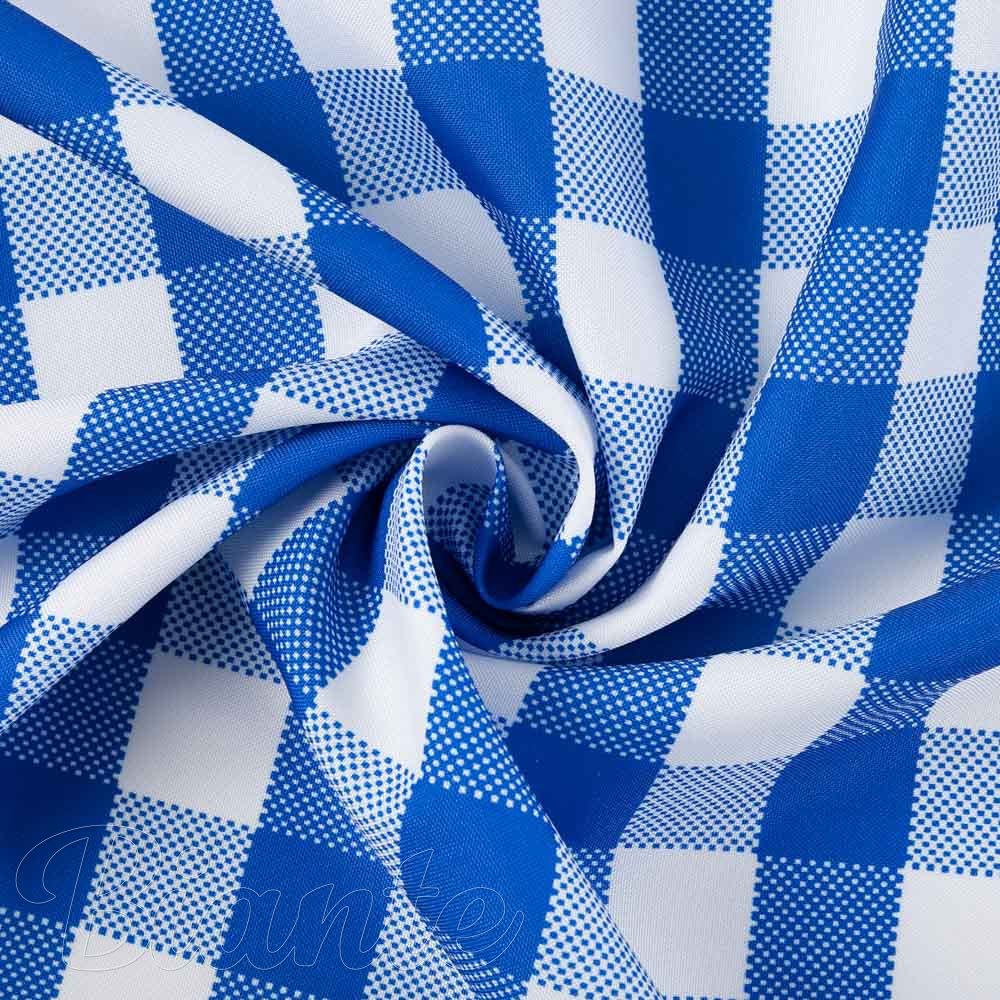 Teflonová látka na ubrusy TF-070 Modro-bílá kostka - šířka 155 cm - detail 3 - Biante.cz