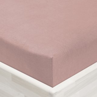 Dětské jersey napínací prostěradlo do postýlky JR-024 Hnědorůžové - detail 1 - Biante.cz