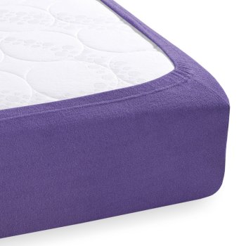 Froté napínací prostěradlo na extra vysokou matraci FR-013 Fialové - detail 1 - Biante.cz Froté napínací prostěradlo na extra vysokou matraci FR-013 Fialové - detail 1 - Biante.cz