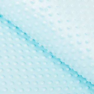 Dětská látka Minky 3D puntíky MKP-013 Ledová modrá - šířka 150 cm