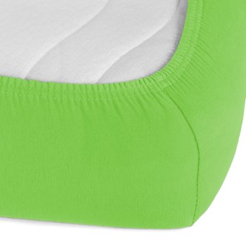 Jersey napínacie prestieradlo JR-019 Žiarivo zelené - detail 1 - Biante.sk
