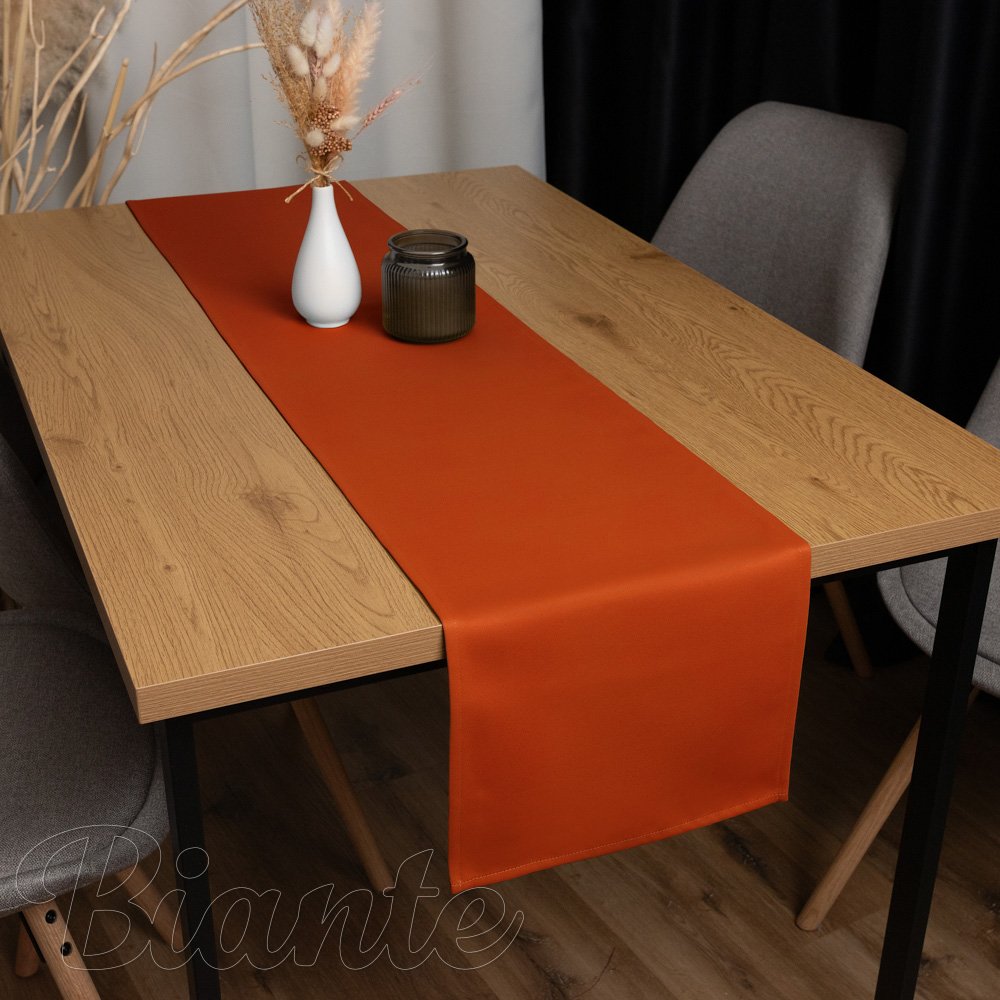 Dekorační běhoun na stůl BKU-105 Cihlově červený - detail 1 - Biante.cz