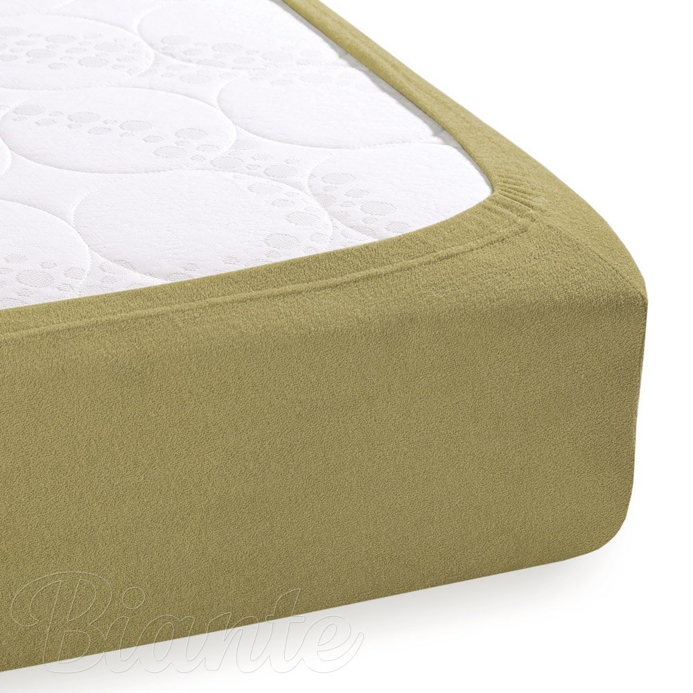 Froté napínací prostěradlo FR-020 Olivové - detail 1 - Biante.cz