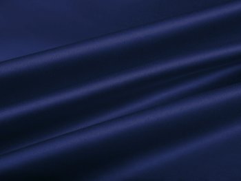 Látka polyesterový satén LUX-039 Námořnická modrá - šířka 150 cm - Biante.cz