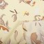 Dětská bavlněná látka/plátno Sandra SA-700 Veverky a ježci na světle vanilkovém - šířka 160 cm - detail 4 - Biante.cz